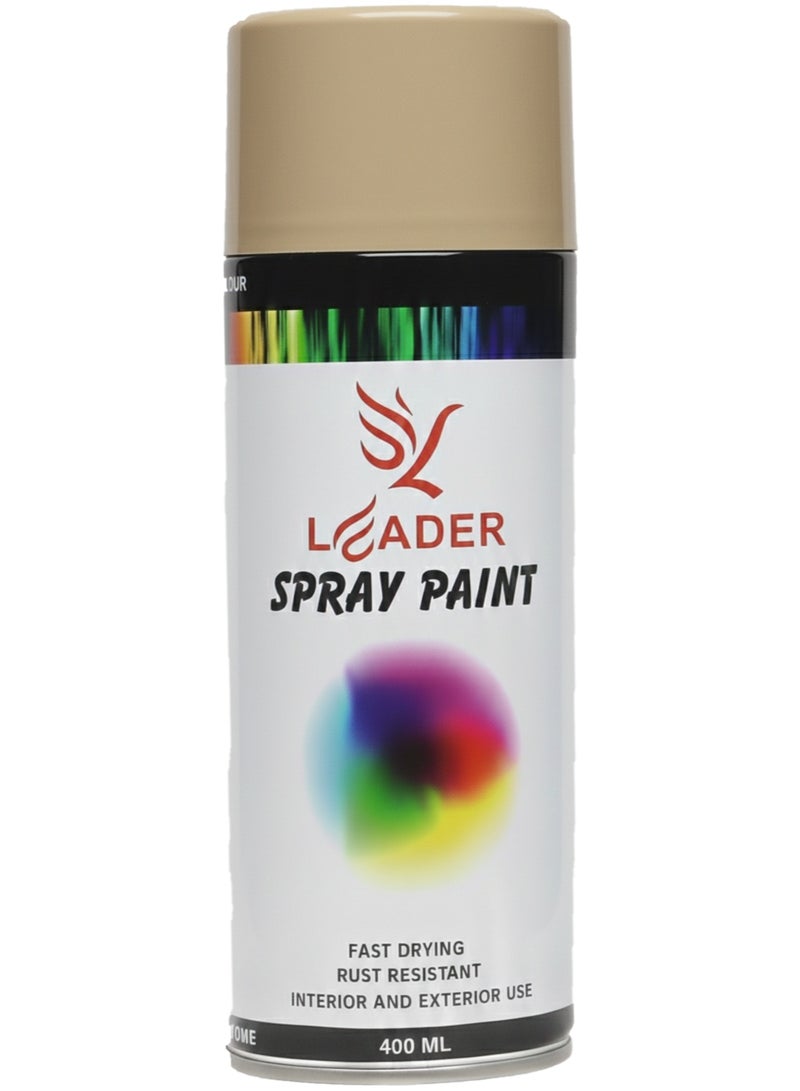 بخاخ طلاء  ليدر بسعة 400 مل جرام لون بيج – طلاء متعدد الاستخدامات عالي الجودة